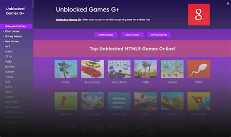 Unblocked Games G+ .